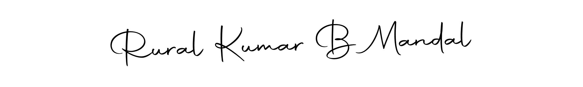 Design your own signature with our free online signature maker. With this signature software, you can create a handwritten (Autography-DOLnW) signature for name Rural Kumar B Mandal. Rural Kumar B Mandal signature style 10 images and pictures png