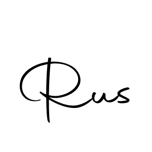 Create a beautiful signature design for name Rus. With this signature (Autography-DOLnW) fonts, you can make a handwritten signature for free. Rus signature style 10 images and pictures png