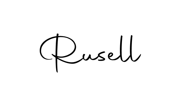 if you are searching for the best signature style for your name Rusell. so please give up your signature search. here we have designed multiple signature styles  using Autography-DOLnW. Rusell signature style 10 images and pictures png