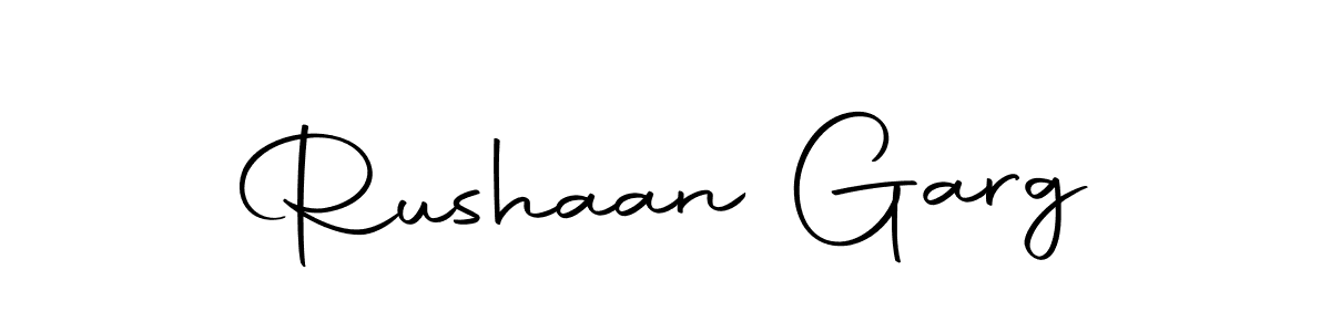 Design your own signature with our free online signature maker. With this signature software, you can create a handwritten (Autography-DOLnW) signature for name Rushaan Garg. Rushaan Garg signature style 10 images and pictures png