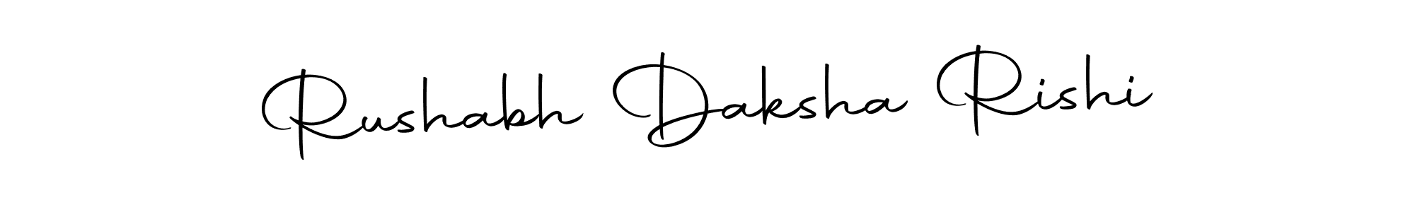 Make a beautiful signature design for name Rushabh Daksha Rishi. With this signature (Autography-DOLnW) style, you can create a handwritten signature for free. Rushabh Daksha Rishi signature style 10 images and pictures png