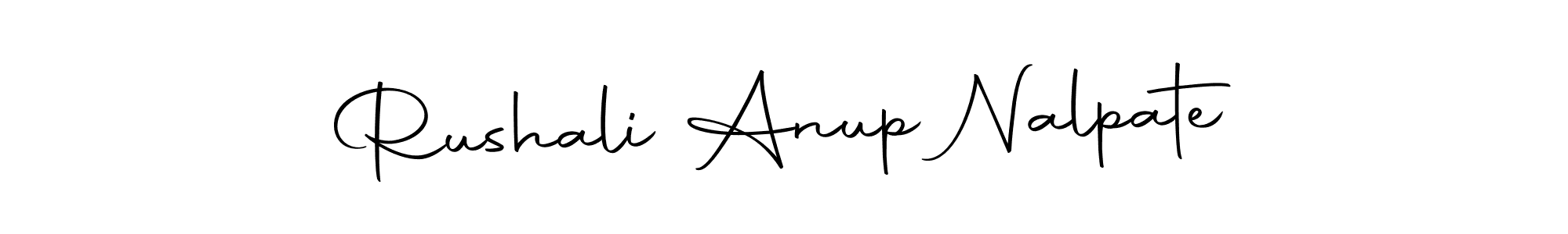 Autography-DOLnW is a professional signature style that is perfect for those who want to add a touch of class to their signature. It is also a great choice for those who want to make their signature more unique. Get Rushali Anup Nalpate name to fancy signature for free. Rushali Anup Nalpate signature style 10 images and pictures png