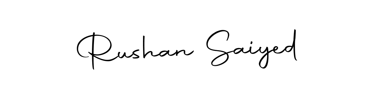 You should practise on your own different ways (Autography-DOLnW) to write your name (Rushan Saiyed) in signature. don't let someone else do it for you. Rushan Saiyed signature style 10 images and pictures png