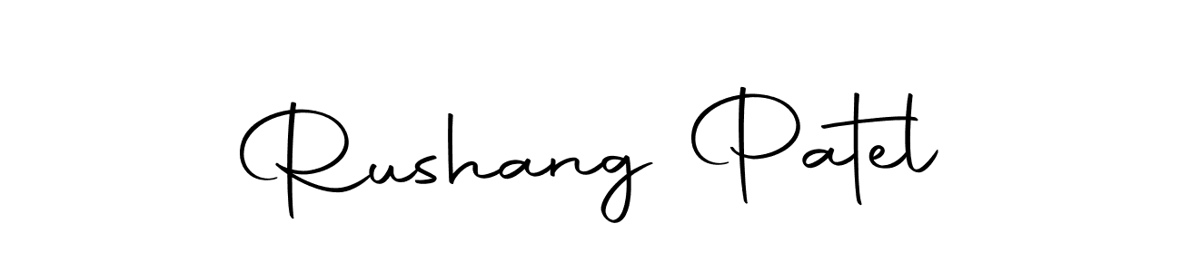 You should practise on your own different ways (Autography-DOLnW) to write your name (Rushang Patel) in signature. don't let someone else do it for you. Rushang Patel signature style 10 images and pictures png