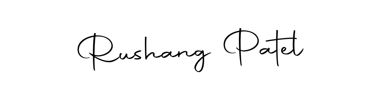 Design your own signature with our free online signature maker. With this signature software, you can create a handwritten (Autography-DOLnW) signature for name Rushang Patel. Rushang Patel signature style 10 images and pictures png