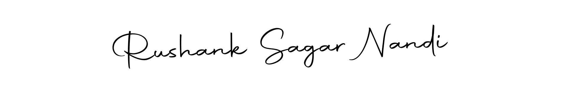 Similarly Autography-DOLnW is the best handwritten signature design. Signature creator online .You can use it as an online autograph creator for name Rushank Sagar Nandi. Rushank Sagar Nandi signature style 10 images and pictures png