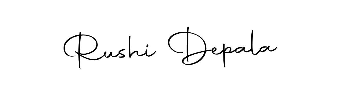 Design your own signature with our free online signature maker. With this signature software, you can create a handwritten (Autography-DOLnW) signature for name Rushi Depala. Rushi Depala signature style 10 images and pictures png