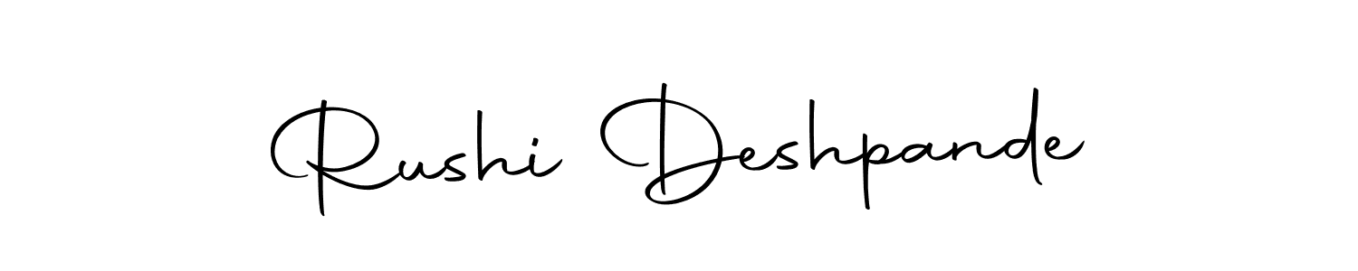 How to make Rushi Deshpande signature? Autography-DOLnW is a professional autograph style. Create handwritten signature for Rushi Deshpande name. Rushi Deshpande signature style 10 images and pictures png