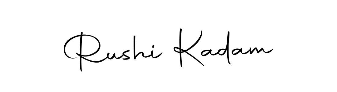 Similarly Autography-DOLnW is the best handwritten signature design. Signature creator online .You can use it as an online autograph creator for name Rushi Kadam. Rushi Kadam signature style 10 images and pictures png