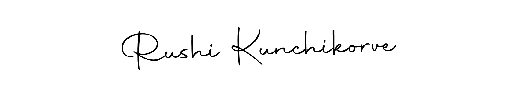 Use a signature maker to create a handwritten signature online. With this signature software, you can design (Autography-DOLnW) your own signature for name Rushi Kunchikorve. Rushi Kunchikorve signature style 10 images and pictures png