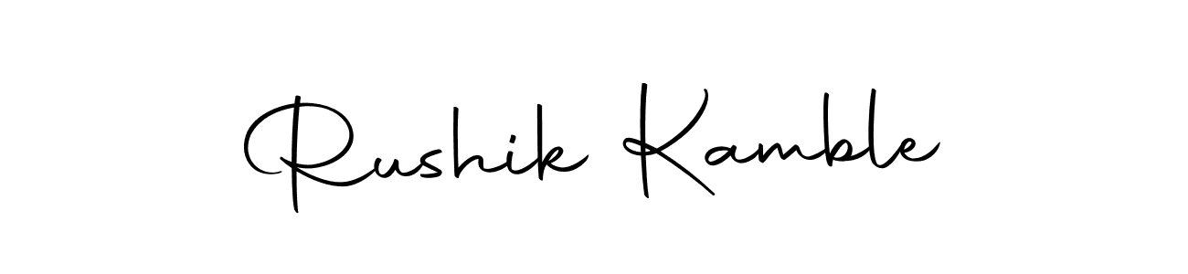 You can use this online signature creator to create a handwritten signature for the name Rushik Kamble. This is the best online autograph maker. Rushik Kamble signature style 10 images and pictures png