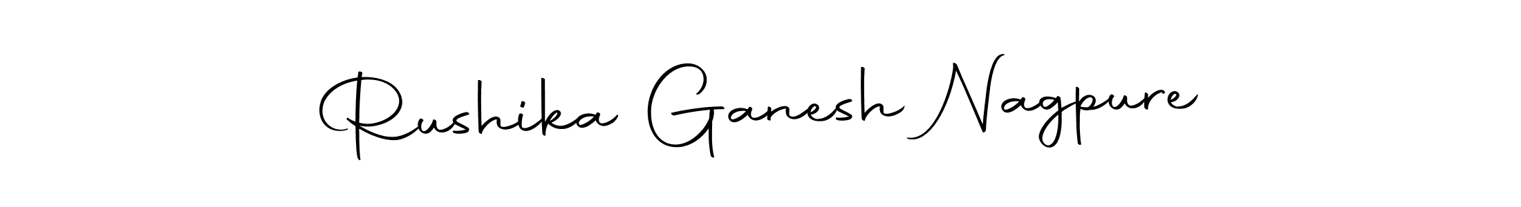 Design your own signature with our free online signature maker. With this signature software, you can create a handwritten (Autography-DOLnW) signature for name Rushika Ganesh Nagpure. Rushika Ganesh Nagpure signature style 10 images and pictures png