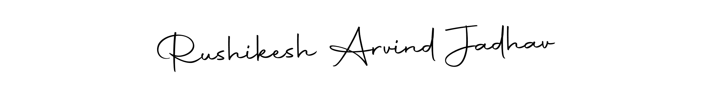 Autography-DOLnW is a professional signature style that is perfect for those who want to add a touch of class to their signature. It is also a great choice for those who want to make their signature more unique. Get Rushikesh Arvind Jadhav name to fancy signature for free. Rushikesh Arvind Jadhav signature style 10 images and pictures png