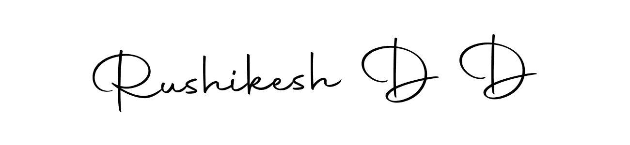 Make a short Rushikesh D D signature style. Manage your documents anywhere anytime using Autography-DOLnW. Create and add eSignatures, submit forms, share and send files easily. Rushikesh D D signature style 10 images and pictures png