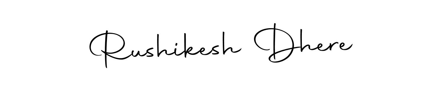 Design your own signature with our free online signature maker. With this signature software, you can create a handwritten (Autography-DOLnW) signature for name Rushikesh Dhere. Rushikesh Dhere signature style 10 images and pictures png