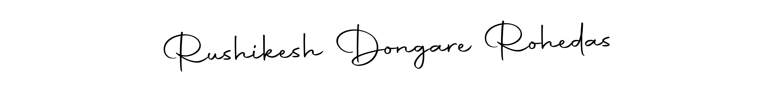 Make a beautiful signature design for name Rushikesh Dongare Rohedas. Use this online signature maker to create a handwritten signature for free. Rushikesh Dongare Rohedas signature style 10 images and pictures png