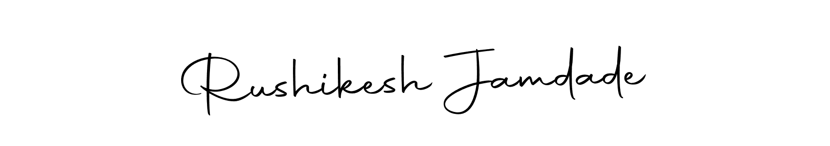 Autography-DOLnW is a professional signature style that is perfect for those who want to add a touch of class to their signature. It is also a great choice for those who want to make their signature more unique. Get Rushikesh Jamdade name to fancy signature for free. Rushikesh Jamdade signature style 10 images and pictures png