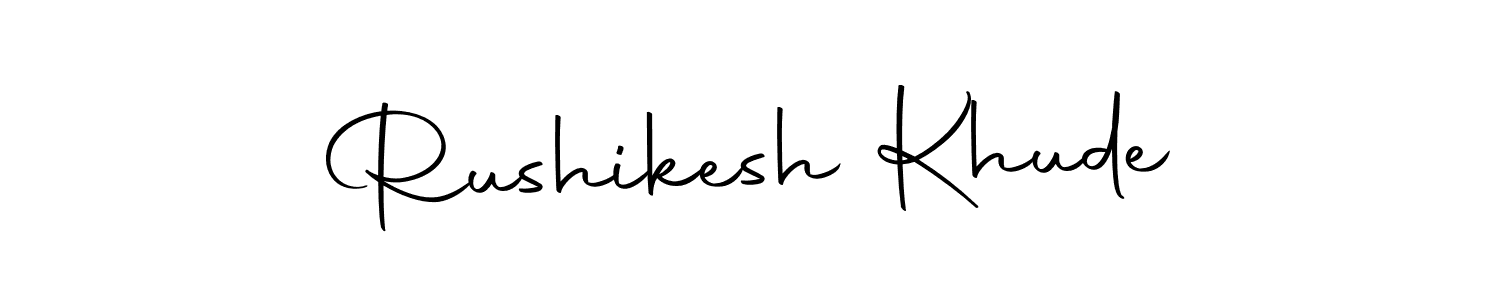 The best way (Autography-DOLnW) to make a short signature is to pick only two or three words in your name. The name Rushikesh Khude include a total of six letters. For converting this name. Rushikesh Khude signature style 10 images and pictures png