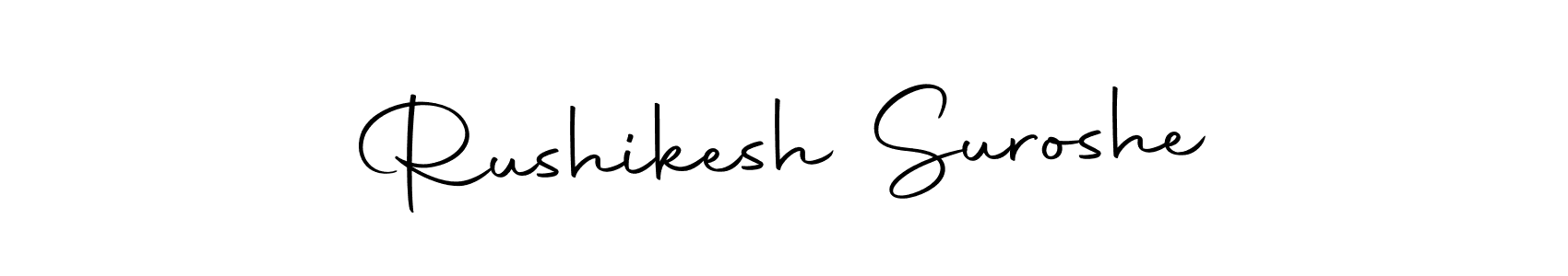 Similarly Autography-DOLnW is the best handwritten signature design. Signature creator online .You can use it as an online autograph creator for name Rushikesh Suroshe. Rushikesh Suroshe signature style 10 images and pictures png