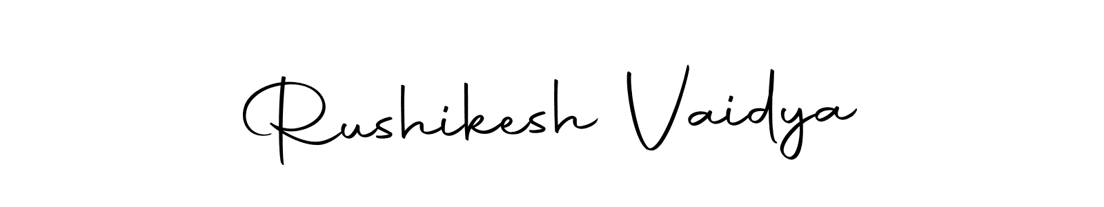 Create a beautiful signature design for name Rushikesh Vaidya. With this signature (Autography-DOLnW) fonts, you can make a handwritten signature for free. Rushikesh Vaidya signature style 10 images and pictures png