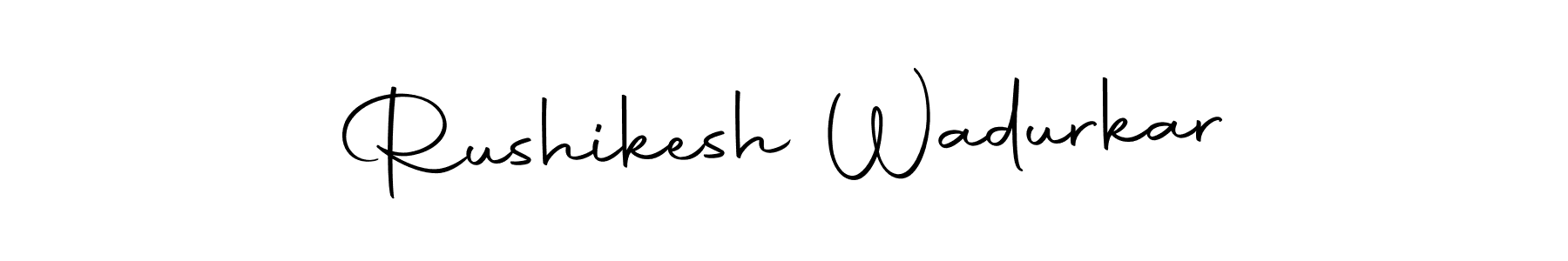 You should practise on your own different ways (Autography-DOLnW) to write your name (Rushikesh Wadurkar) in signature. don't let someone else do it for you. Rushikesh Wadurkar signature style 10 images and pictures png