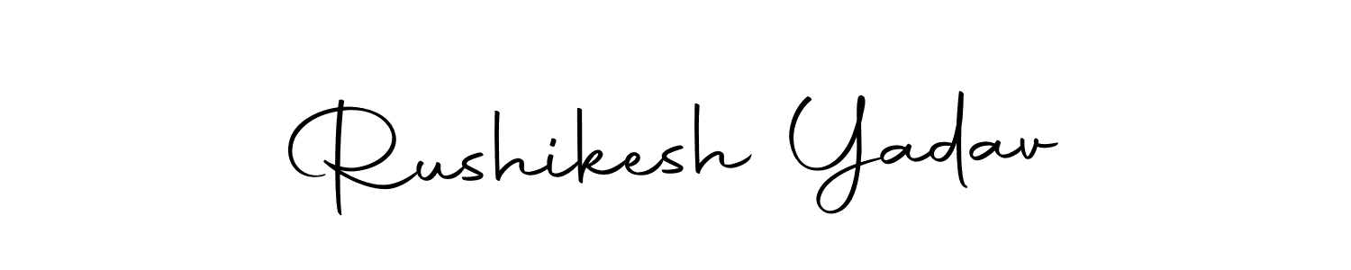 Use a signature maker to create a handwritten signature online. With this signature software, you can design (Autography-DOLnW) your own signature for name Rushikesh Yadav. Rushikesh Yadav signature style 10 images and pictures png