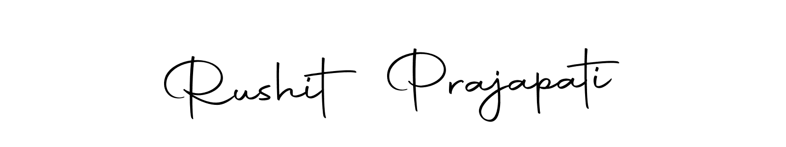 You should practise on your own different ways (Autography-DOLnW) to write your name (Rushit Prajapati) in signature. don't let someone else do it for you. Rushit Prajapati signature style 10 images and pictures png