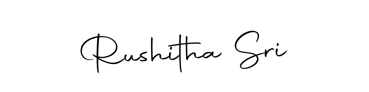 How to make Rushitha Sri signature? Autography-DOLnW is a professional autograph style. Create handwritten signature for Rushitha Sri name. Rushitha Sri signature style 10 images and pictures png