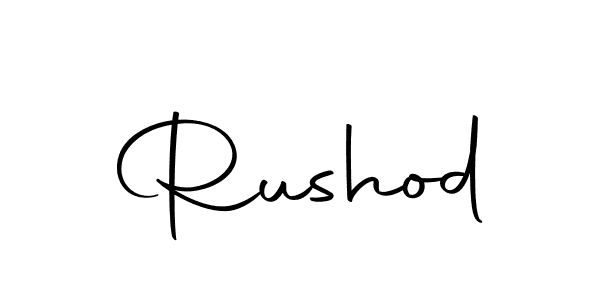 Make a short Rushod signature style. Manage your documents anywhere anytime using Autography-DOLnW. Create and add eSignatures, submit forms, share and send files easily. Rushod signature style 10 images and pictures png