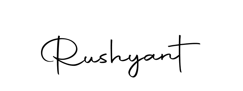 if you are searching for the best signature style for your name Rushyant. so please give up your signature search. here we have designed multiple signature styles  using Autography-DOLnW. Rushyant signature style 10 images and pictures png