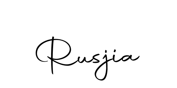Also we have Rusjia name is the best signature style. Create professional handwritten signature collection using Autography-DOLnW autograph style. Rusjia signature style 10 images and pictures png