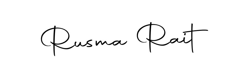 if you are searching for the best signature style for your name Rusma Rait. so please give up your signature search. here we have designed multiple signature styles  using Autography-DOLnW. Rusma Rait signature style 10 images and pictures png