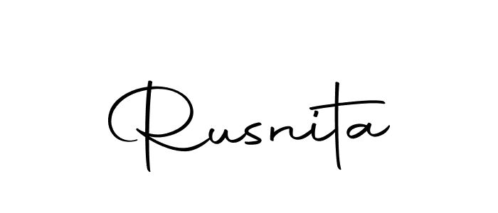 Autography-DOLnW is a professional signature style that is perfect for those who want to add a touch of class to their signature. It is also a great choice for those who want to make their signature more unique. Get Rusnita name to fancy signature for free. Rusnita signature style 10 images and pictures png