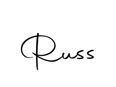 The best way (Autography-DOLnW) to make a short signature is to pick only two or three words in your name. The name Russ include a total of six letters. For converting this name. Russ signature style 10 images and pictures png