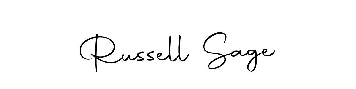 You should practise on your own different ways (Autography-DOLnW) to write your name (Russell Sage) in signature. don't let someone else do it for you. Russell Sage signature style 10 images and pictures png