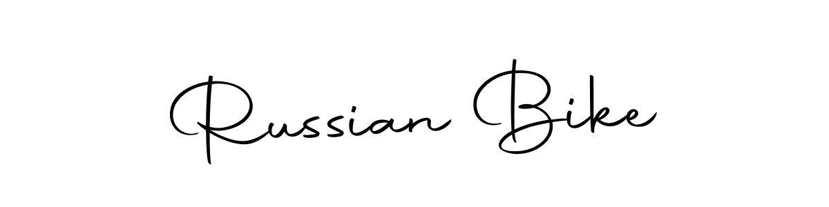 Make a beautiful signature design for name Russian Bike. With this signature (Autography-DOLnW) style, you can create a handwritten signature for free. Russian Bike signature style 10 images and pictures png