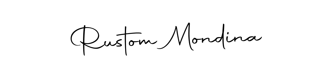 It looks lik you need a new signature style for name Rustom Mondina. Design unique handwritten (Autography-DOLnW) signature with our free signature maker in just a few clicks. Rustom Mondina signature style 10 images and pictures png