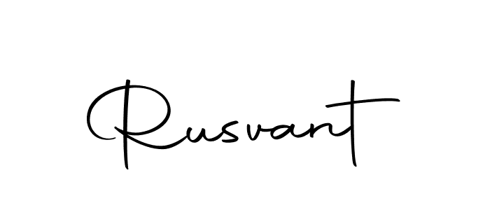 Use a signature maker to create a handwritten signature online. With this signature software, you can design (Autography-DOLnW) your own signature for name Rusvant. Rusvant signature style 10 images and pictures png