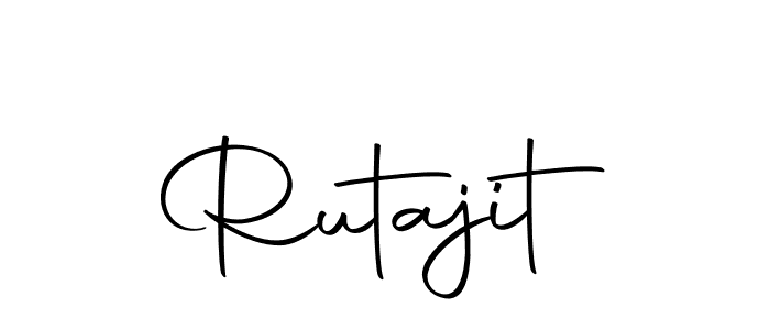 You should practise on your own different ways (Autography-DOLnW) to write your name (Rutajit) in signature. don't let someone else do it for you. Rutajit signature style 10 images and pictures png