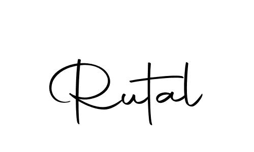 You should practise on your own different ways (Autography-DOLnW) to write your name (Rutal) in signature. don't let someone else do it for you. Rutal signature style 10 images and pictures png