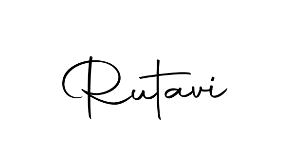 Make a beautiful signature design for name Rutavi. With this signature (Autography-DOLnW) style, you can create a handwritten signature for free. Rutavi signature style 10 images and pictures png