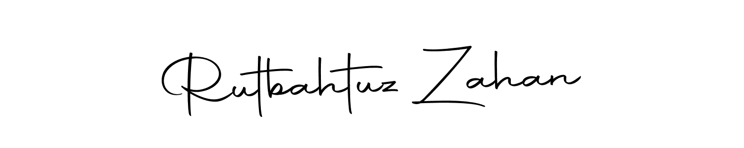 It looks lik you need a new signature style for name Rutbahtuz Zahan. Design unique handwritten (Autography-DOLnW) signature with our free signature maker in just a few clicks. Rutbahtuz Zahan signature style 10 images and pictures png