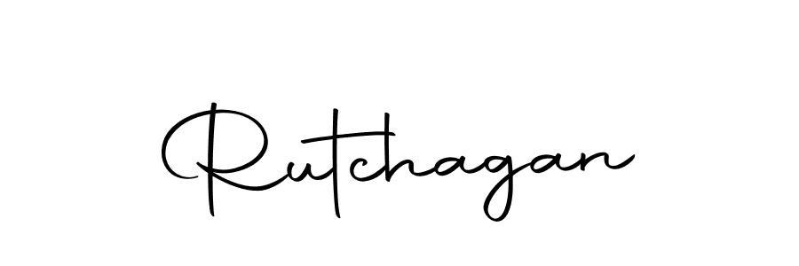 Use a signature maker to create a handwritten signature online. With this signature software, you can design (Autography-DOLnW) your own signature for name Rutchagan. Rutchagan signature style 10 images and pictures png