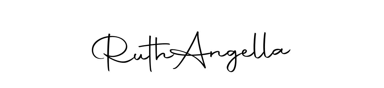 How to make Ruth  Angella name signature. Use Autography-DOLnW style for creating short signs online. This is the latest handwritten sign. Ruth  Angella signature style 10 images and pictures png