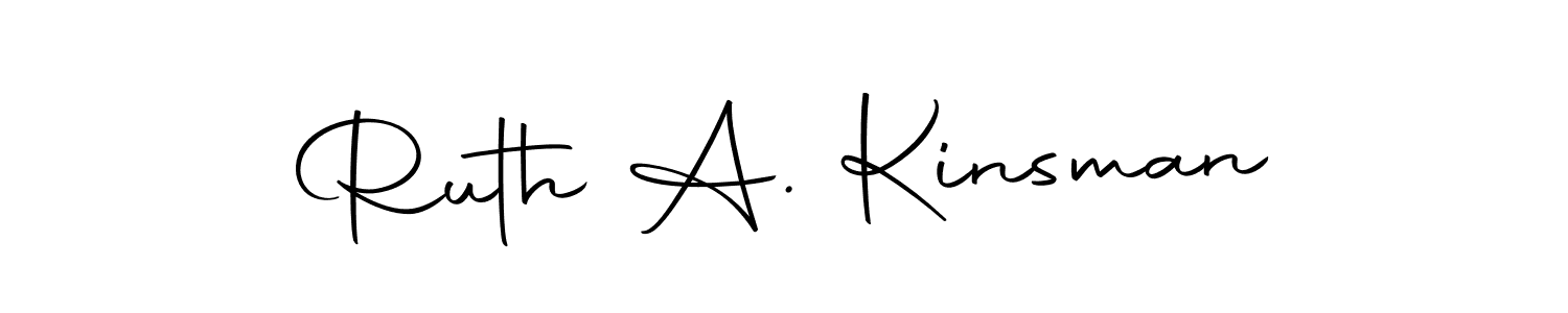 How to make Ruth A. Kinsman signature? Autography-DOLnW is a professional autograph style. Create handwritten signature for Ruth A. Kinsman name. Ruth A. Kinsman signature style 10 images and pictures png