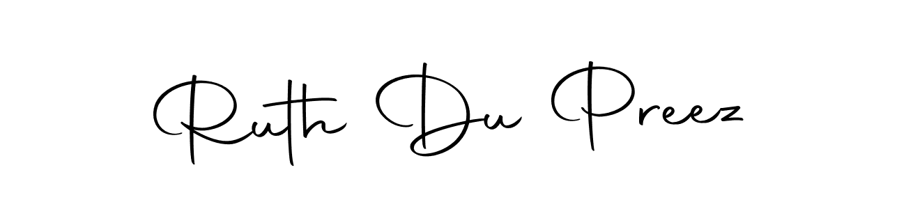 Use a signature maker to create a handwritten signature online. With this signature software, you can design (Autography-DOLnW) your own signature for name Ruth Du Preez. Ruth Du Preez signature style 10 images and pictures png