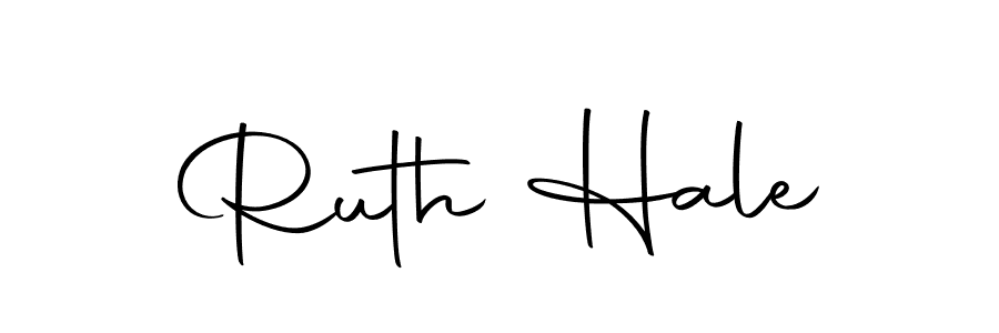 How to make Ruth Hale name signature. Use Autography-DOLnW style for creating short signs online. This is the latest handwritten sign. Ruth Hale signature style 10 images and pictures png