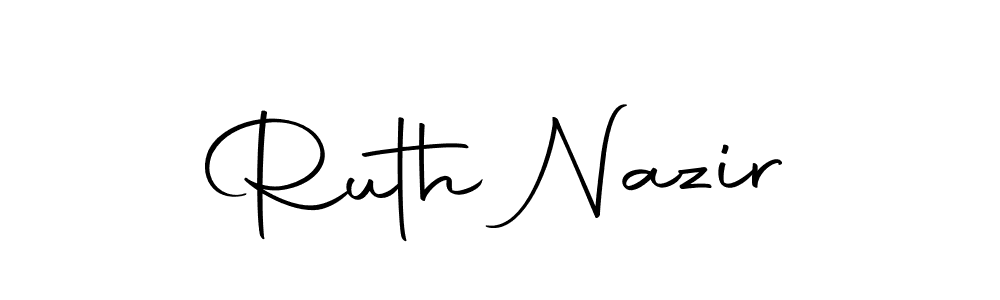 You can use this online signature creator to create a handwritten signature for the name Ruth Nazir. This is the best online autograph maker. Ruth Nazir signature style 10 images and pictures png