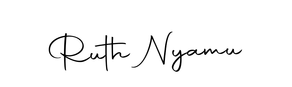 Make a beautiful signature design for name Ruth Nyamu. Use this online signature maker to create a handwritten signature for free. Ruth Nyamu signature style 10 images and pictures png