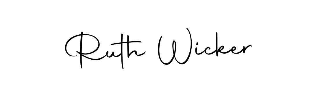 Make a beautiful signature design for name Ruth Wicker. With this signature (Autography-DOLnW) style, you can create a handwritten signature for free. Ruth Wicker signature style 10 images and pictures png